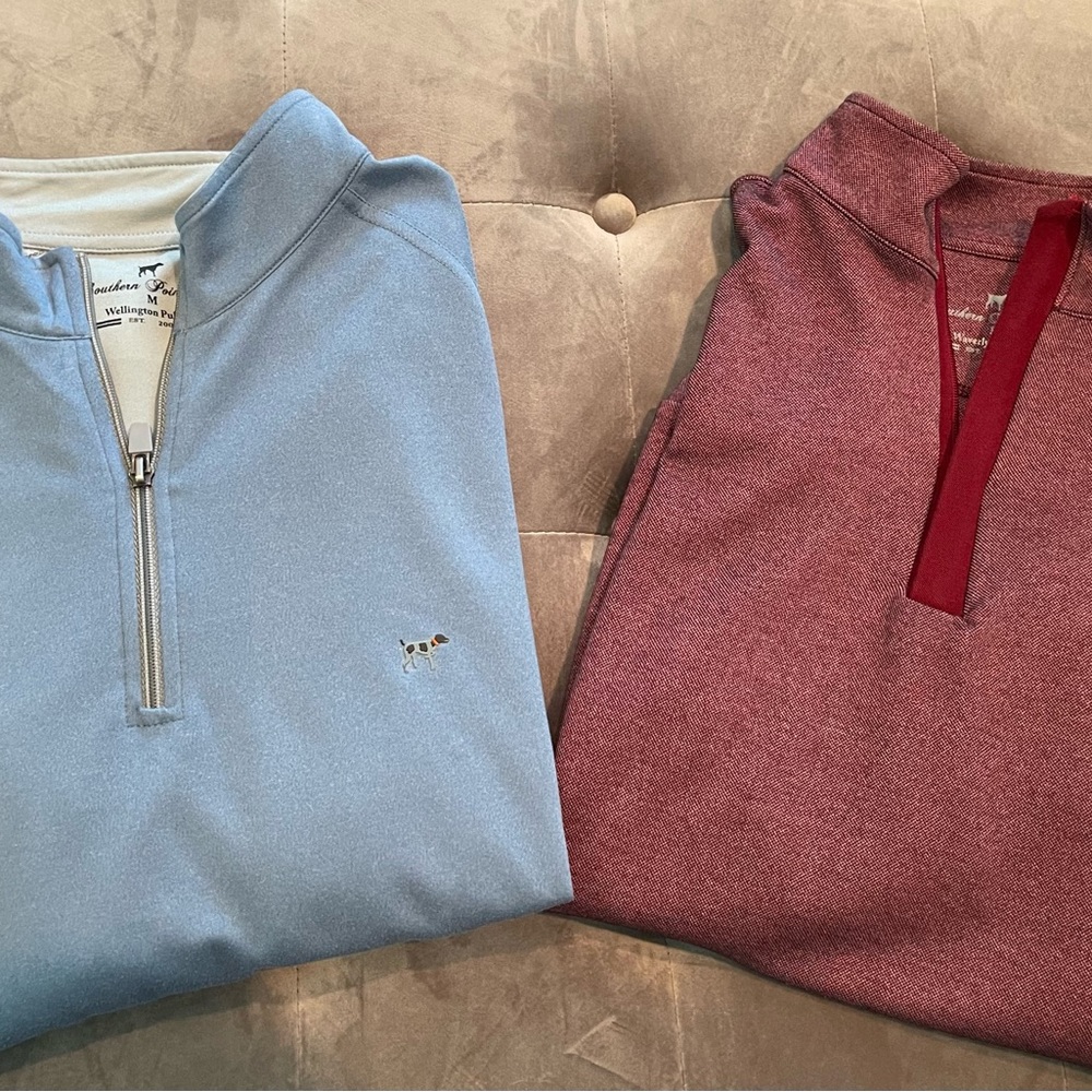 MENS SOUTHERN POINT PULLOVERS—BUNDLE OF 2–LIKE NEW!! MEDIUM